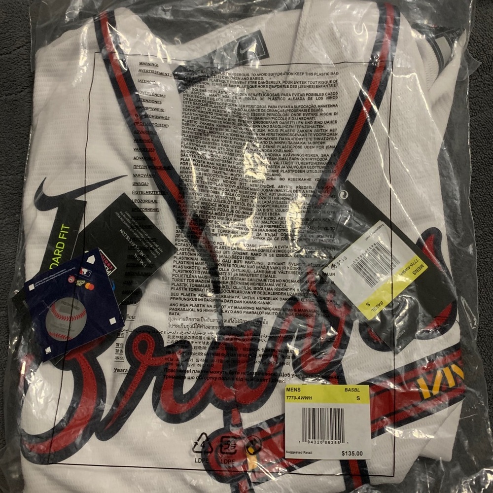 NEW Nike Atlanta Braves Swanson Jersey Small